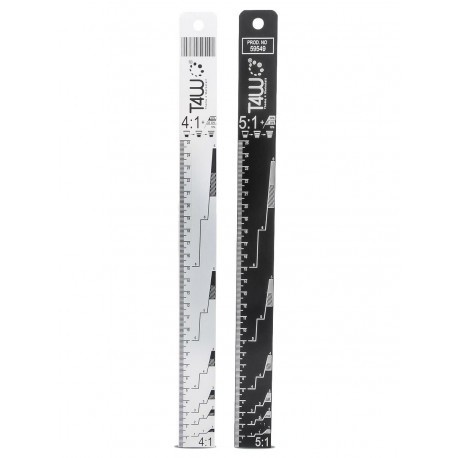 T4W Aluminium paint mixing stick ruler 4:1/5:1