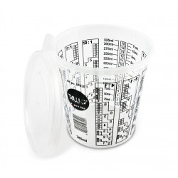 T4W eXpert line Disposable Mixing Cups with lid / 385ml