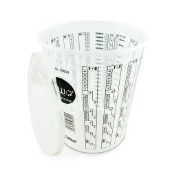 T4W eXpert line Disposable Mixing Cups with lid / 2300ml