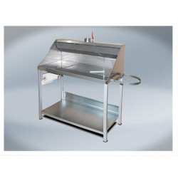 T4W Paining table with fumes extraction INOX