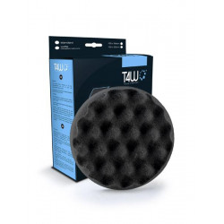 T4W Polishing sponge waffle 150×25mm velcro black