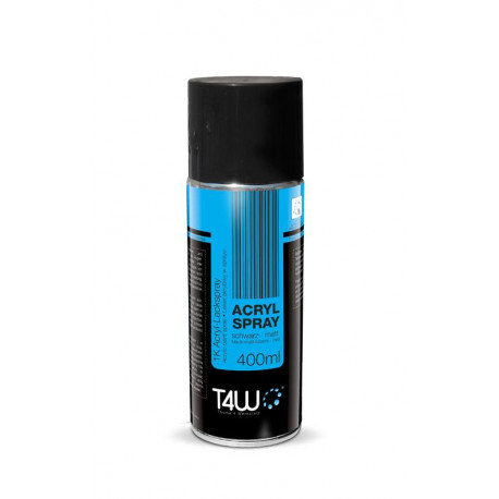 T4W Lakier akrylowy spray CZARNY MAT / 400ml
