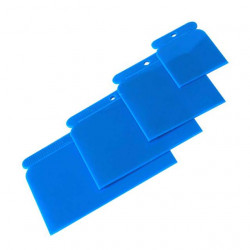 Kunststoff elastische Spachtel blau / 4Stk