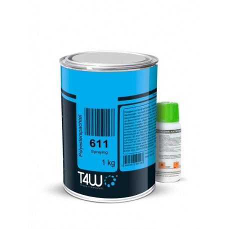 T4W 611 Spray Filler incl. hardener / 1kg
