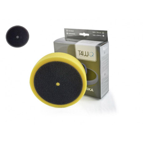 T4W Polishing pad sponge ”velcro” 50 mm / yellow